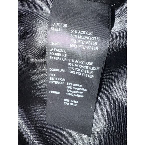 Karl Lagerfeld Paris Faux Fur Leopard Print Jacket Women’s XL - Picture 11 of 12